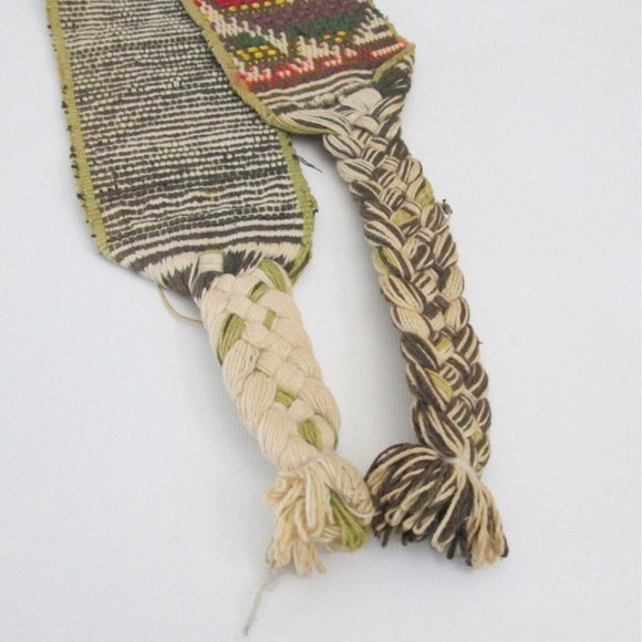 Vintage Peruvian Woven Chumpi Belt Brightly Colored Sash Tribal Designs main image 11